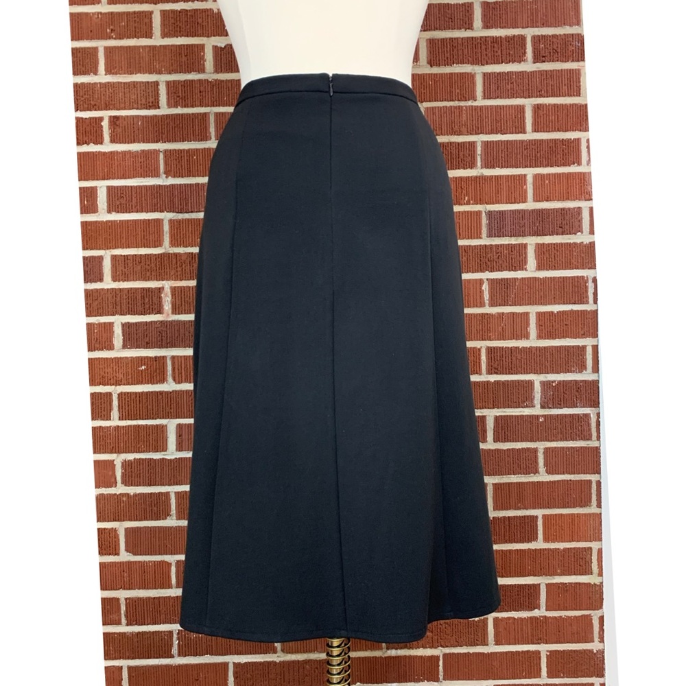 VTG Stretch Skirt Below Knee Black Sag Harbor